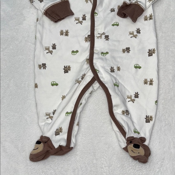 (2 for $10) carters animal footie/ sleeper - Picture 3 of 7